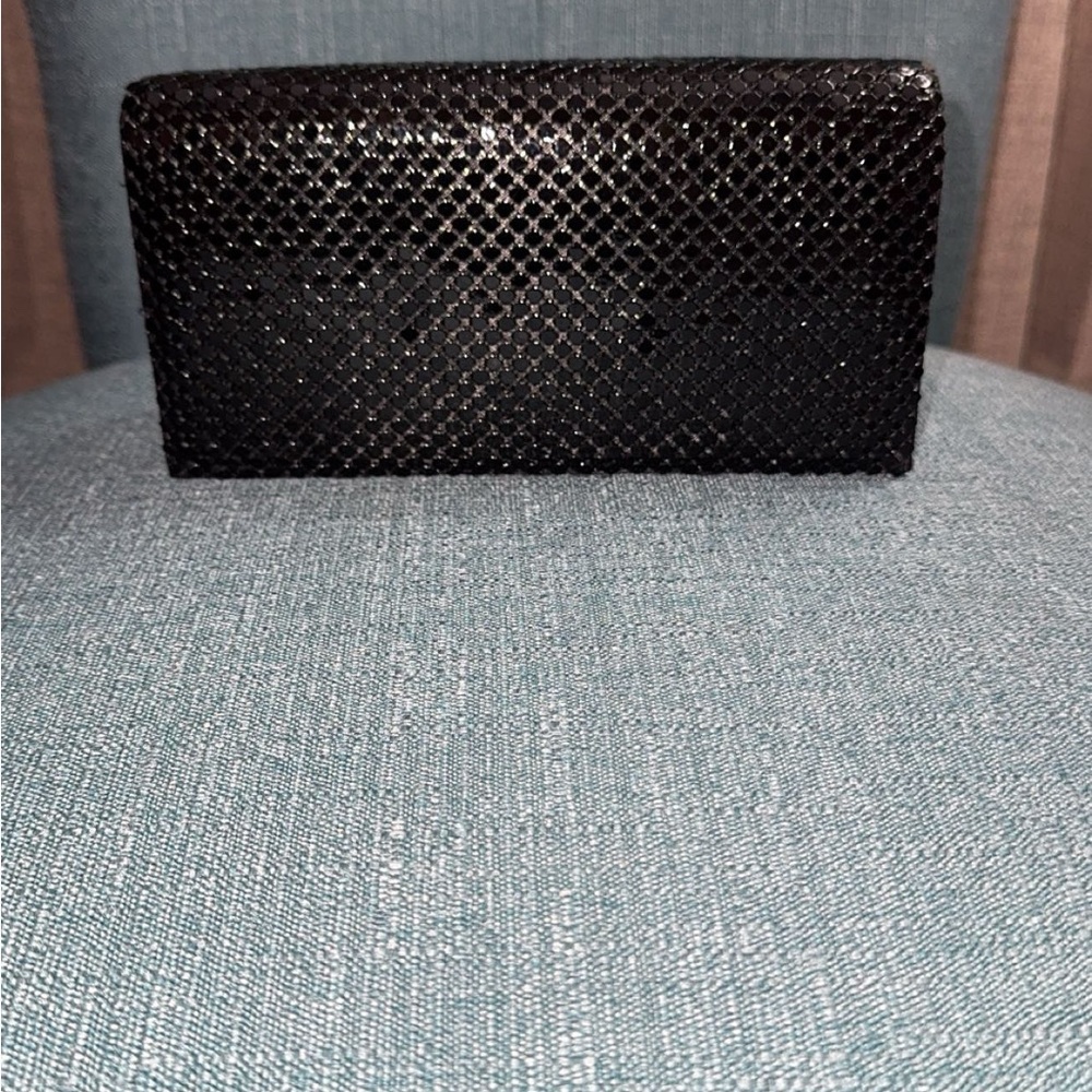 Black Textured Clutch